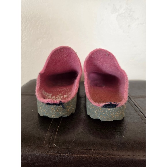 Asportuguesas Pink Wool Boho Cottagecore Footfriendly Clogs Sz EU 36 US 5.5 - Picture 4 of 8